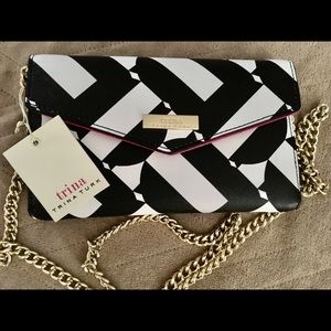 Trina Turk Gold chain small clutch brand new